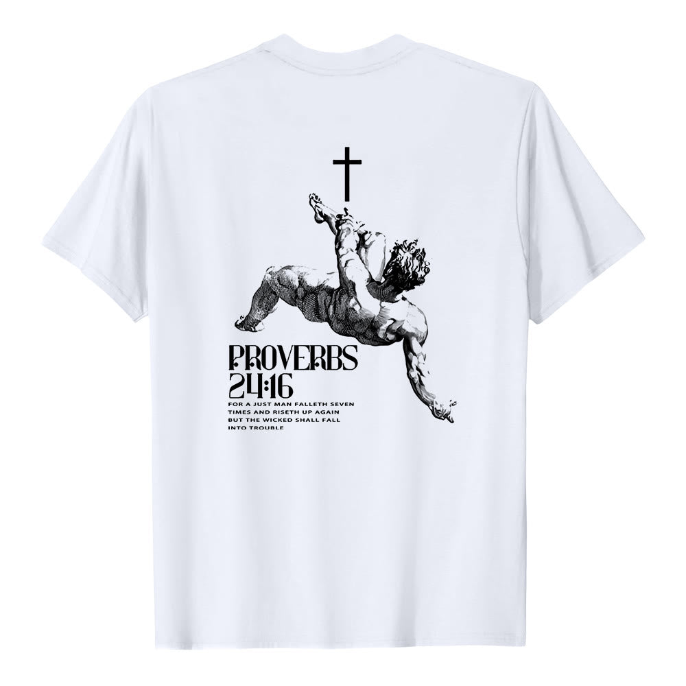 Christianartworkshop Sprüche 24,16' Christliches T-Shirt - image 4