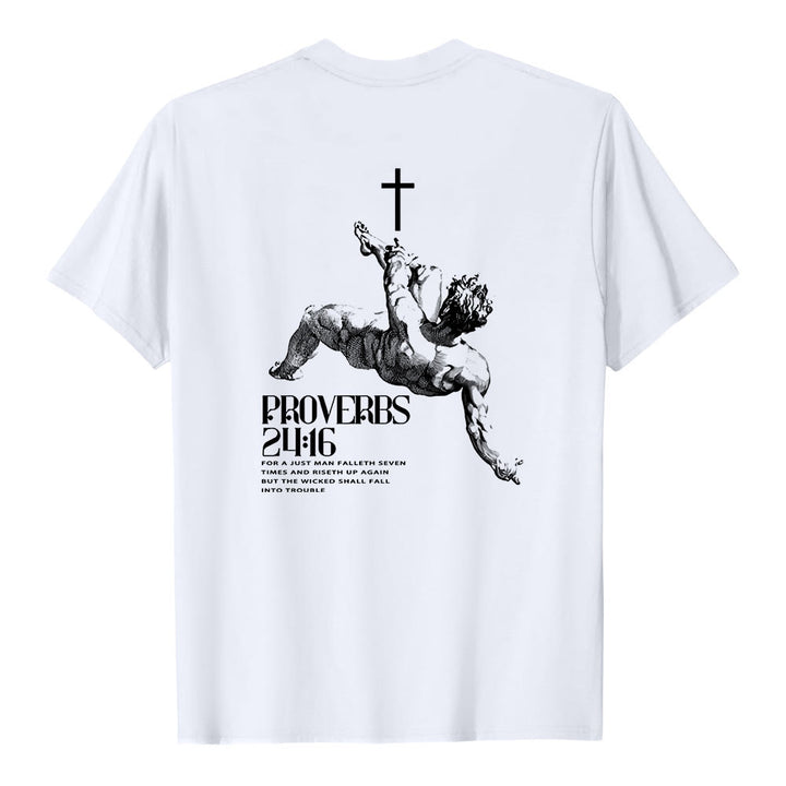 Christianartworkshop Sprüche 24,16' Christliches T-Shirt - image 4
