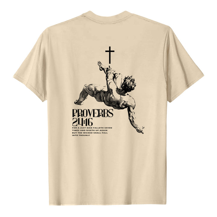 Christianartworkshop Sprüche 24,16' Christliches T-Shirt - image 1