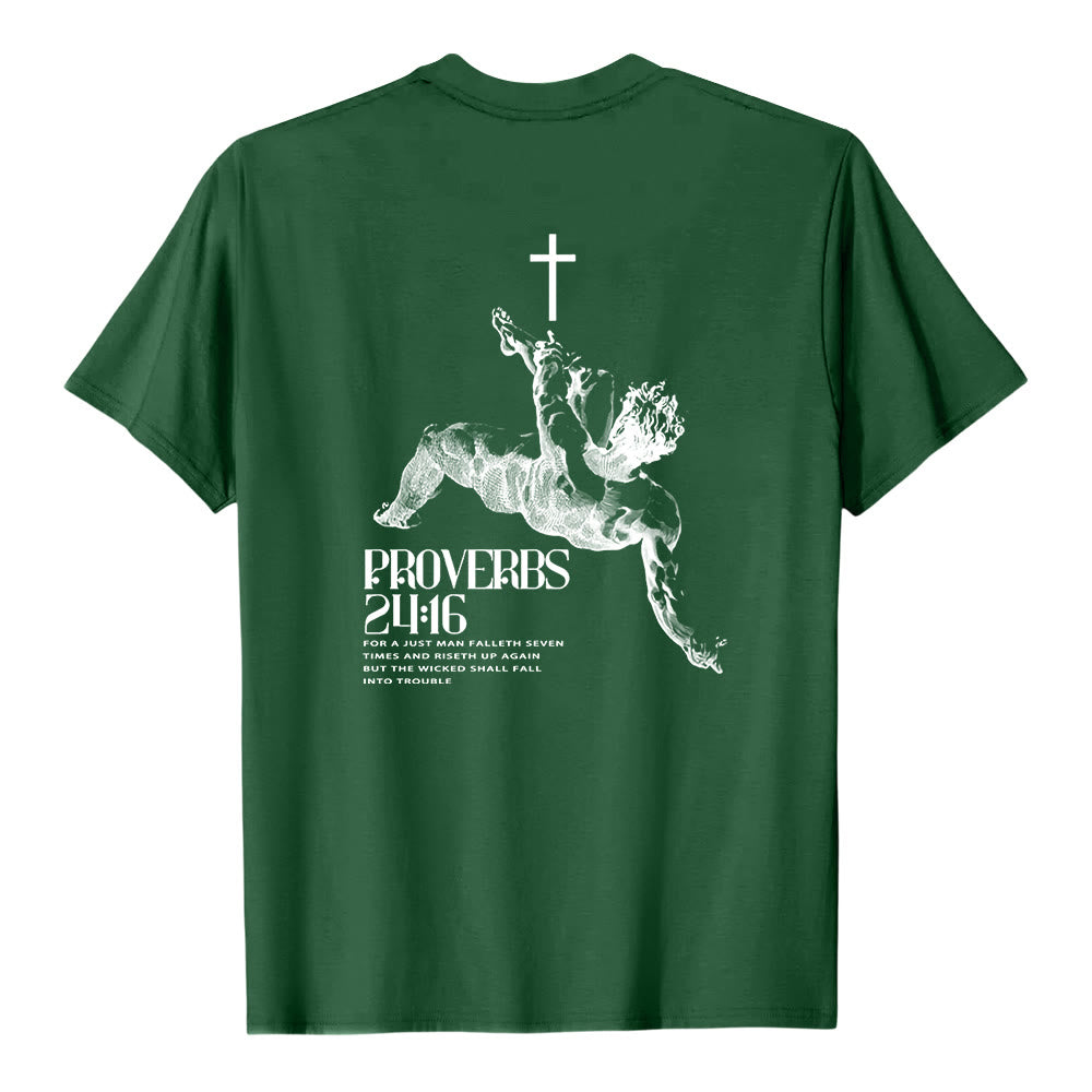 Christianartworkshop Sprüche 24,16' Christliches T-Shirt - image 25