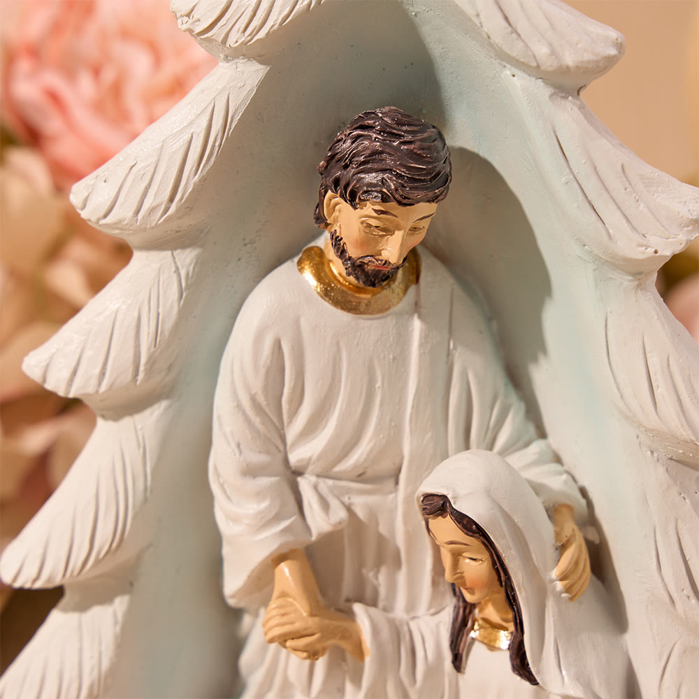 Christianartworkshop Kompakte Krippenfigur der Heiligen Familie: Ein Zeichen herzlicher Weihnachtsliebe - image 4