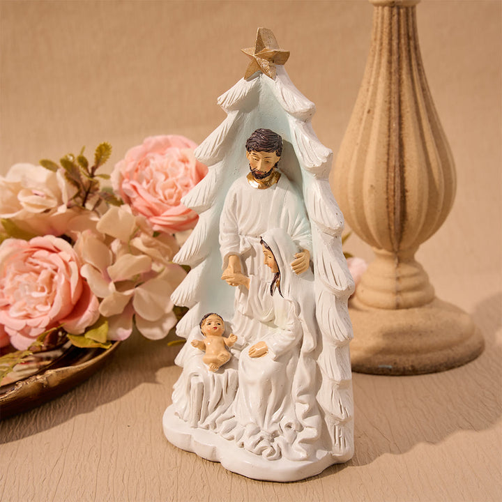 Christianartworkshop Kompakte Krippenfigur der Heiligen Familie: Ein Zeichen herzlicher Weihnachtsliebe - image 2