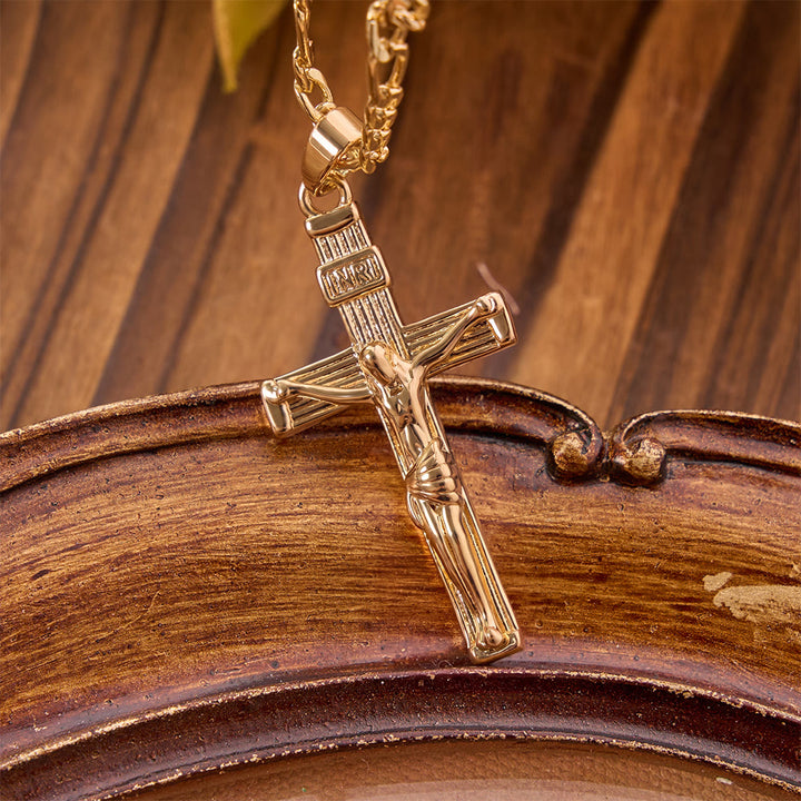 Christianartworkshop Detaillierte Halskette mit einem Kruzifixanhänger aus Kupfer: Symbol unendlicher göttlicher Liebe - image 9