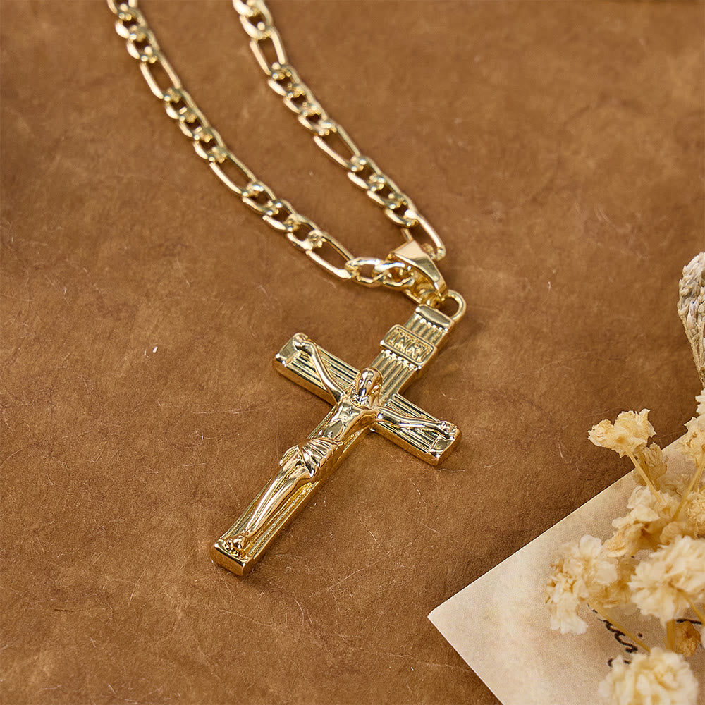 Christianartworkshop Detaillierte Halskette mit einem Kruzifixanhänger aus Kupfer: Symbol unendlicher göttlicher Liebe - image 10