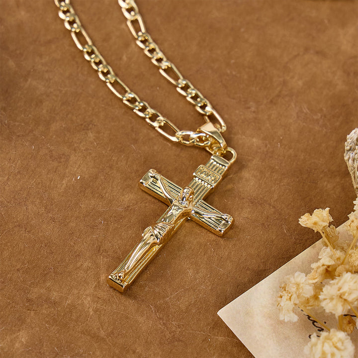 Christianartworkshop Detaillierte Halskette mit einem Kruzifixanhänger aus Kupfer: Symbol unendlicher göttlicher Liebe - image 10