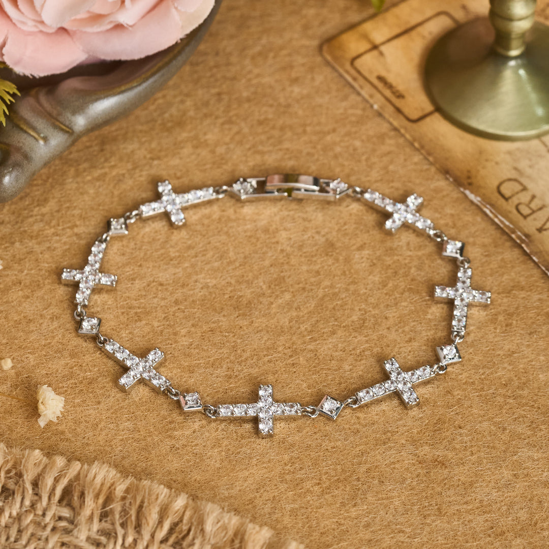 Christianartworkshop Armband mit sequenzieller Kristallkreuzkette: Symbol unzerbrechlichen göttlichen Schutzes - image 6