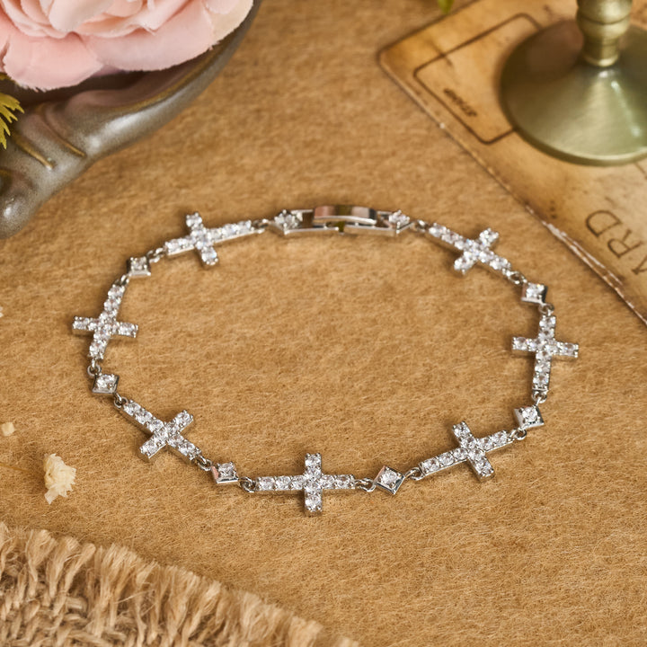 Christianartworkshop Armband mit sequenzieller Kristallkreuzkette: Symbol unzerbrechlichen göttlichen Schutzes - image 6