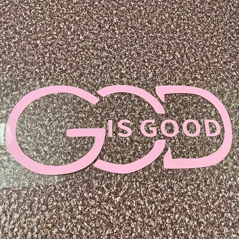 Christianartworkshop GOTT IST GUT Autoaufkleber: Symbol des Glaubens und des Segens auf der Straße - Rosa - 10 Stück - image 13