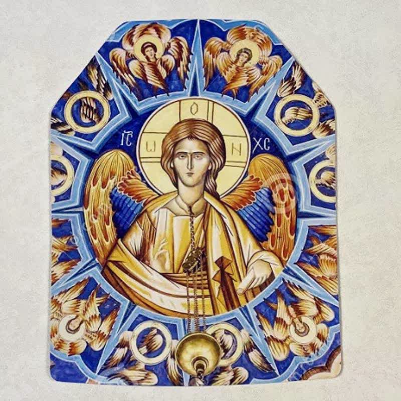 Christianartworkshop Aufkleber mit klassischer heiliger Figur: Zeichen göttlichen Schutzes - Christus Immanuel - image 5