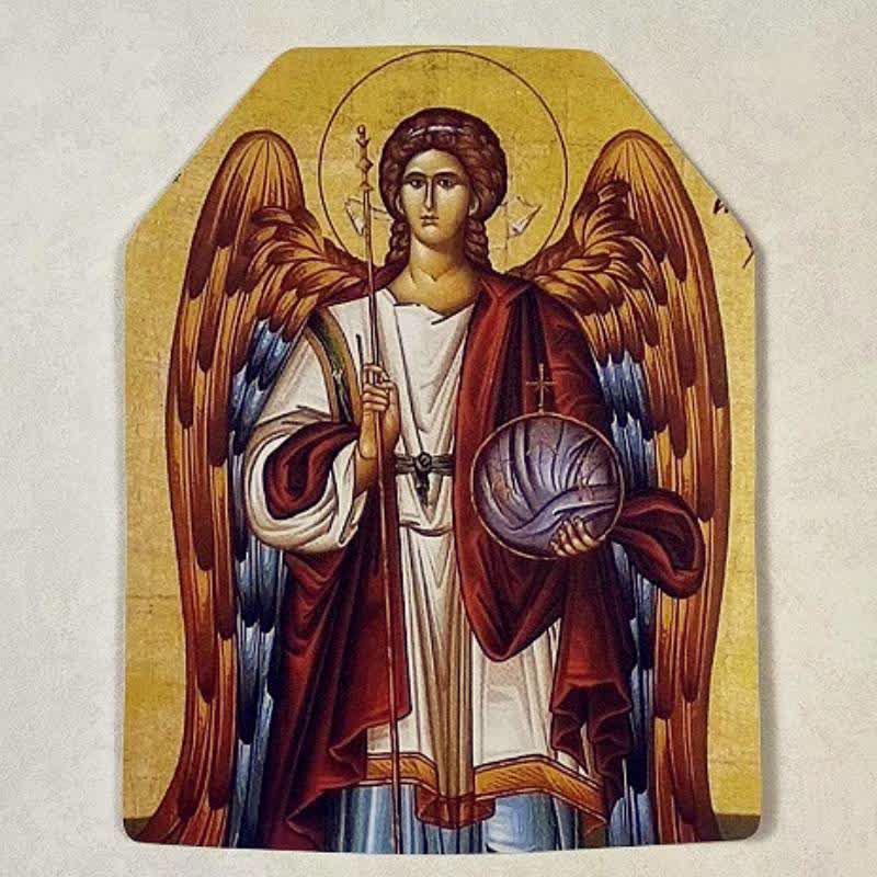 Christianartworkshop Aufkleber mit klassischer heiliger Figur: Zeichen göttlichen Schutzes - St. Michael - image 8