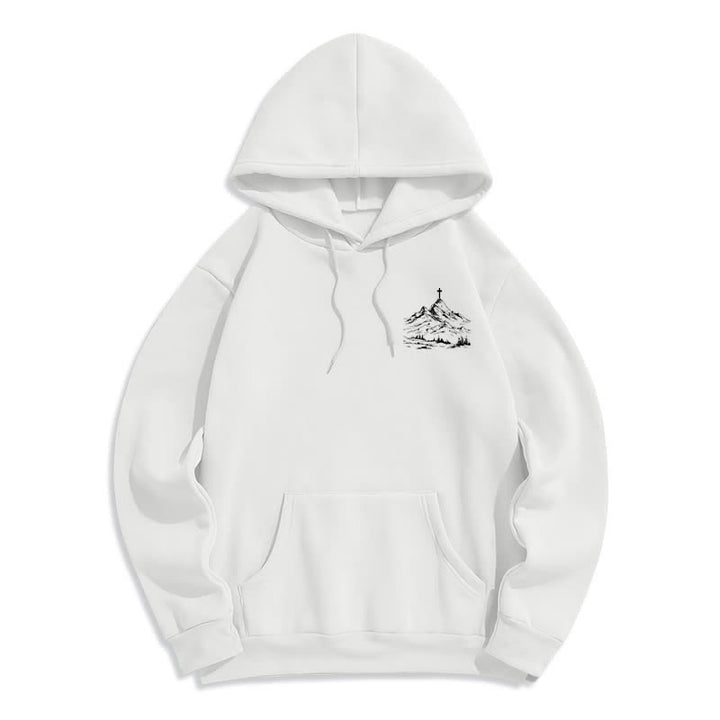 Christianartworkshop Folge seinem Beispiel – Mountain Cross Pullover Hoodie - image 5