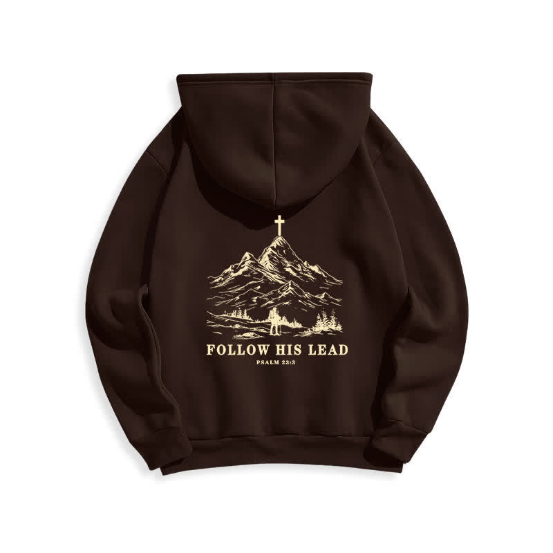 Christianartworkshop Folge seinem Beispiel – Mountain Cross Pullover Hoodie - image 19