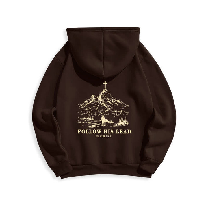Christianartworkshop Folge seinem Beispiel – Mountain Cross Pullover Hoodie - image 19