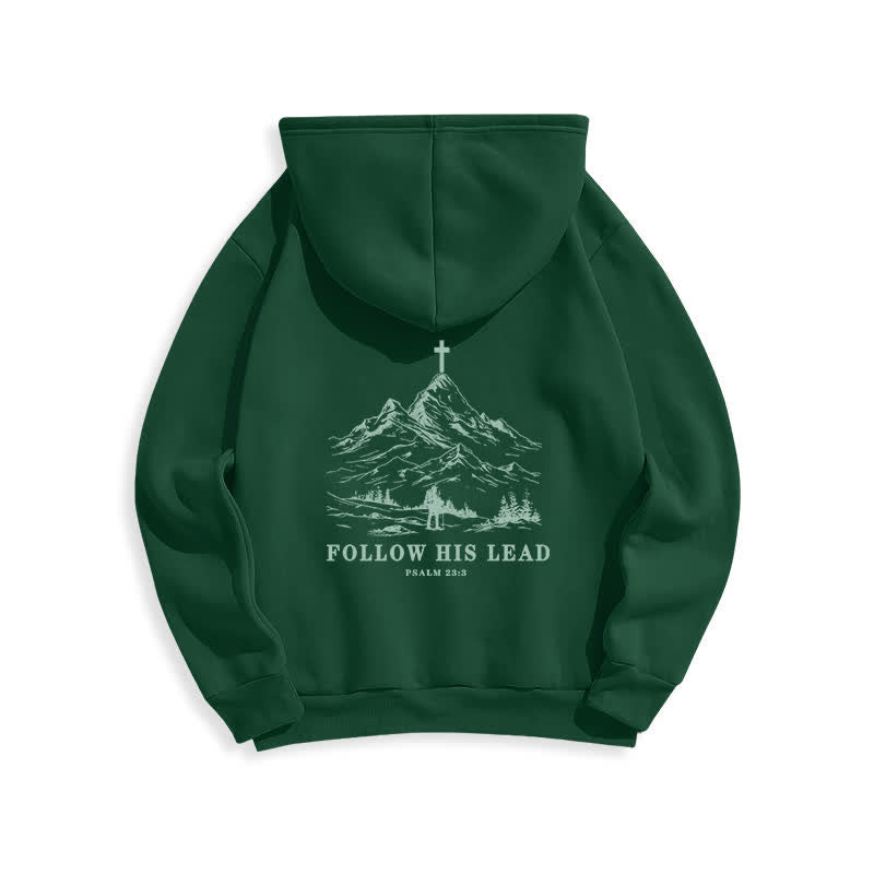 Christianartworkshop Folge seinem Beispiel – Mountain Cross Pullover Hoodie - image 10