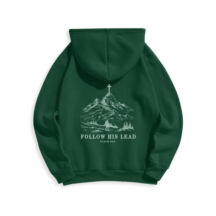 Christianartworkshop Folge seinem Beispiel – Mountain Cross Pullover Hoodie - image 10