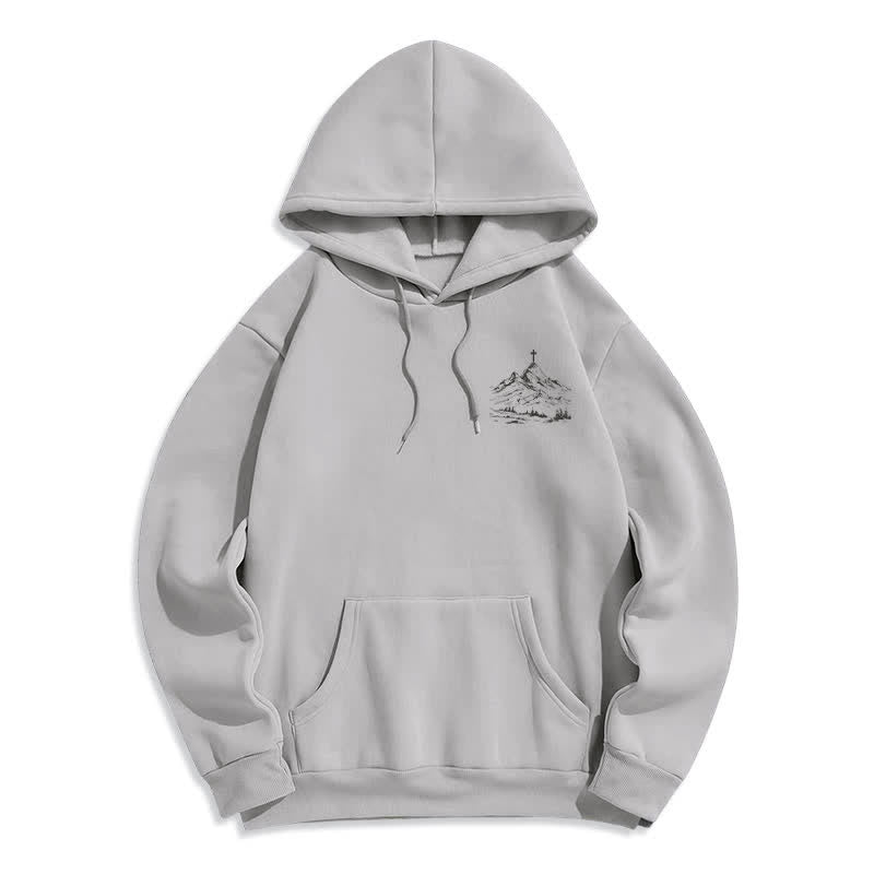 Christianartworkshop Folge seinem Beispiel – Mountain Cross Pullover Hoodie - image 8