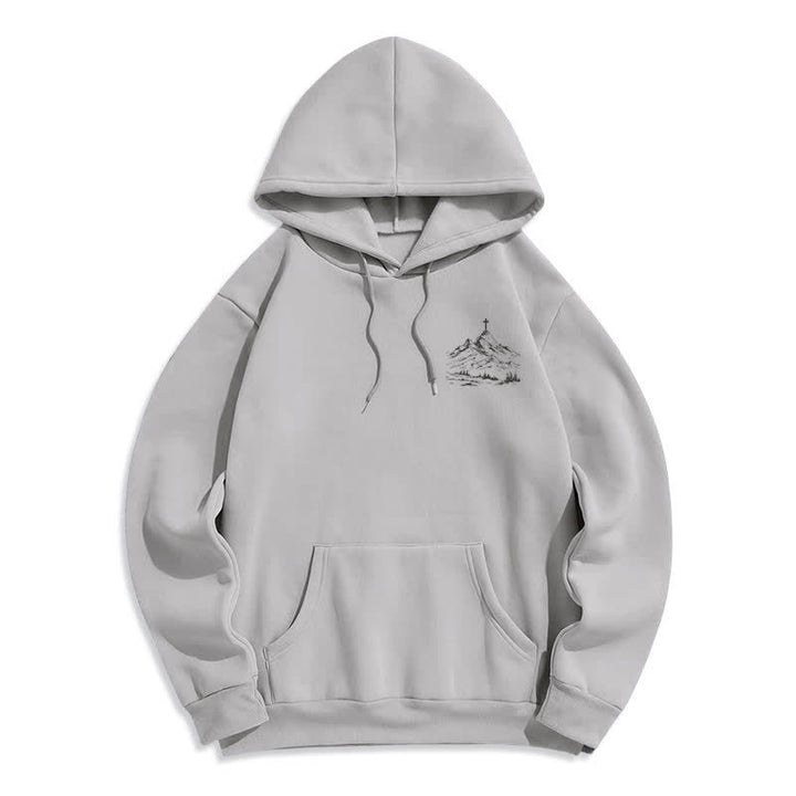 Christianartworkshop Folge seinem Beispiel – Mountain Cross Pullover Hoodie - image 8