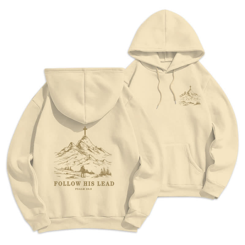Christianartworkshop Folge seinem Beispiel – Mountain Cross Pullover Hoodie - image 12