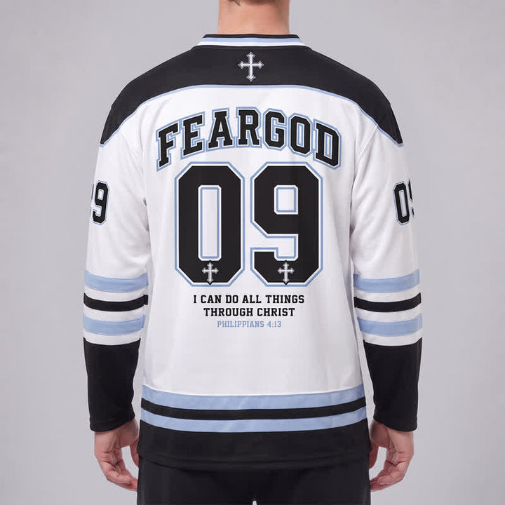 Christianartworkshop Fear God 09 Streetwear Langarm-Hockeytrikot - image 4