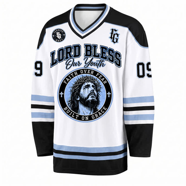 Christianartworkshop Fear God 09 Streetwear Langarm-Hockeytrikot - image 1