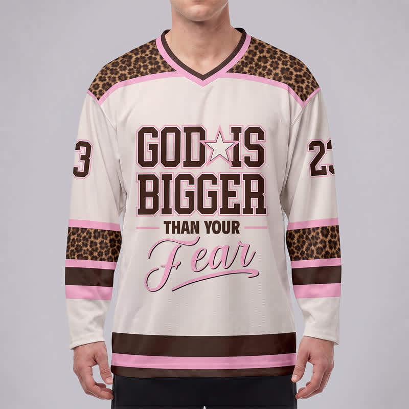 Christianartworkshop Gott ist größer als deine Angst – Hockeytrikot - image 3