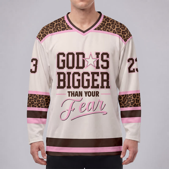 Christianartworkshop Gott ist größer als deine Angst – Hockeytrikot - image 3