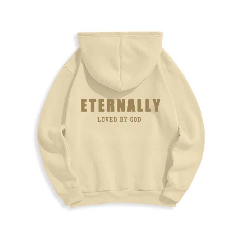 Christianartworkshop Fleece-Pullover-Hoodies „Ewig geliebt von Gott“ - image 1
