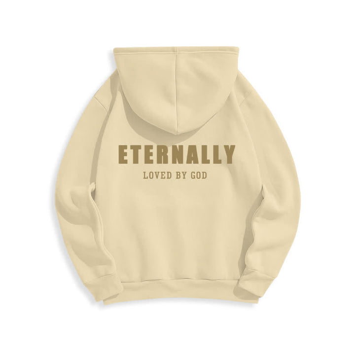 Christianartworkshop Fleece-Pullover-Hoodies „Ewig geliebt von Gott“ - image 1