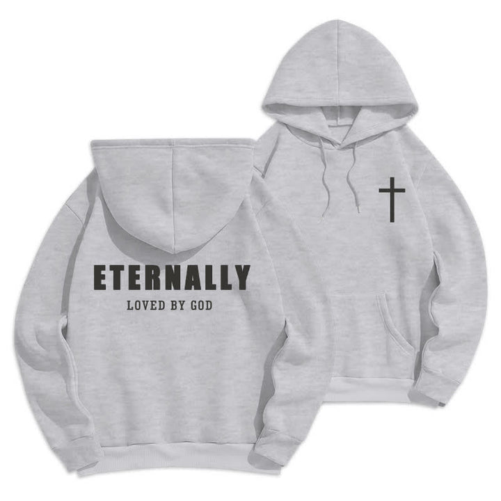Christianartworkshop Fleece-Pullover-Hoodies „Ewig geliebt von Gott“ - Grau - 2XL - image 12