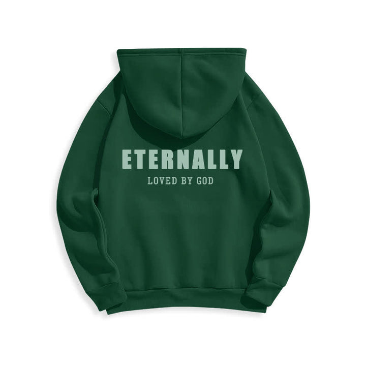 Christianartworkshop Fleece-Pullover-Hoodies „Ewig geliebt von Gott“ - Grün - 2XL - image 10