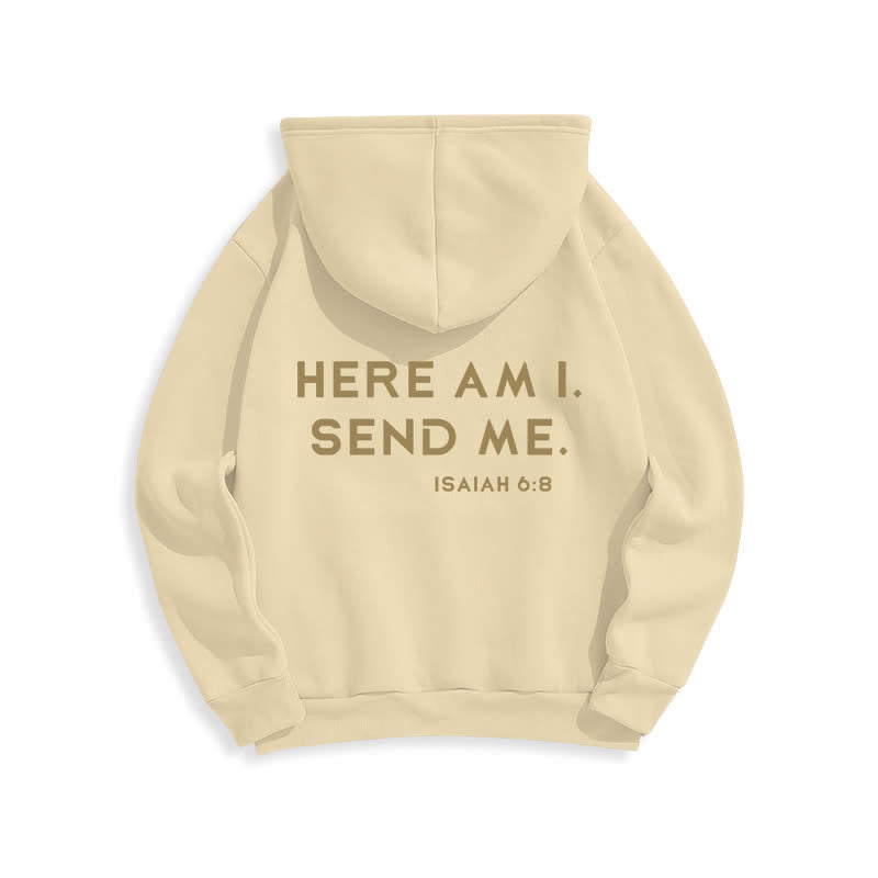 Christianartworkshop Hier bin ich, sende mich – Jesaja 6,8 – Fleece-Hoodie - image 7