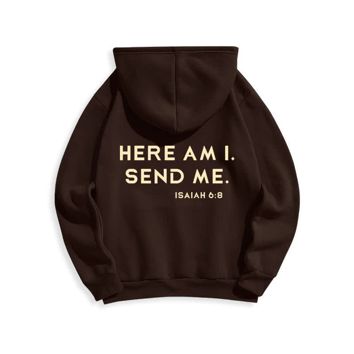 Christianartworkshop Hier bin ich, sende mich – Jesaja 6,8 – Fleece-Hoodie - image 13
