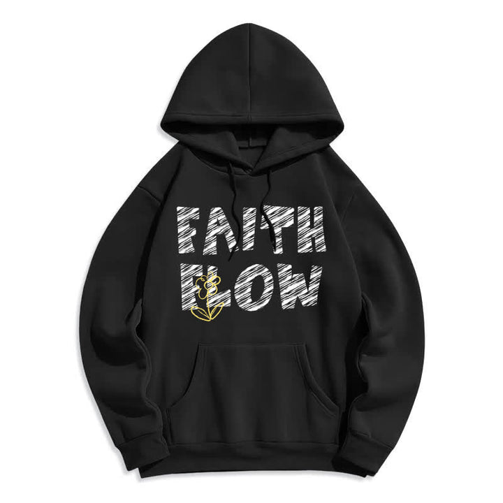 Christianartworkshop Faith Flow Graffiti Fleecegefütterter Pullover-Hoodie - Schwarz - 2XL - image 2