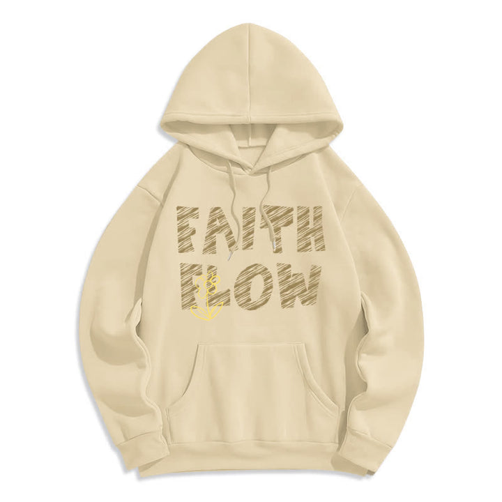 Christianartworkshop Faith Flow Graffiti Fleecegefütterter Pullover-Hoodie - Beige - 2XL - image 5