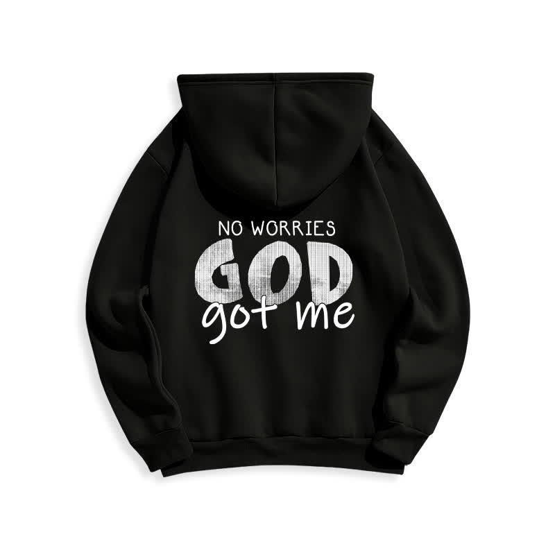 Christianartworkshop Keine Sorgen, Gott hat mich – Übergroßer roter Hoodie - image 7