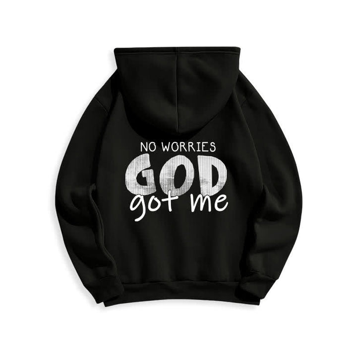 Christianartworkshop Keine Sorgen, Gott hat mich – Übergroßer roter Hoodie - image 7