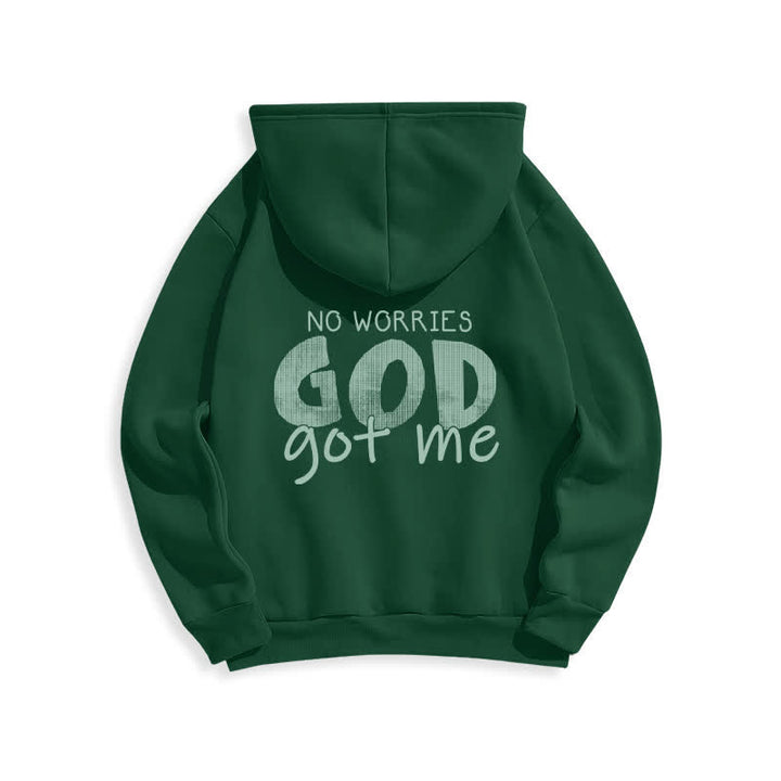 Christianartworkshop Keine Sorgen, Gott hat mich – Übergroßer roter Hoodie - image 13