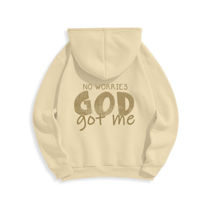 Christianartworkshop Keine Sorgen, Gott hat mich – Übergroßer roter Hoodie - image 19