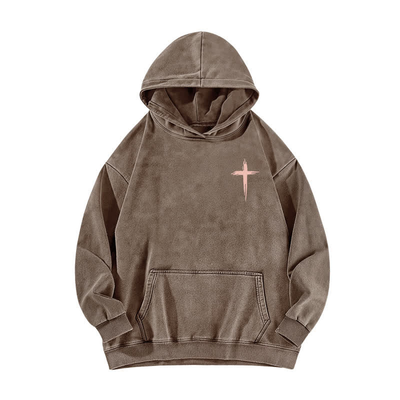 Christianartworkshop Der Herr ist meine Stärke – Gewaschener Hoodie - image 14