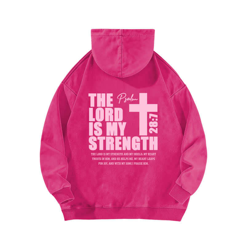 Christianartworkshop Der Herr ist meine Stärke – Gewaschener Hoodie - image 16