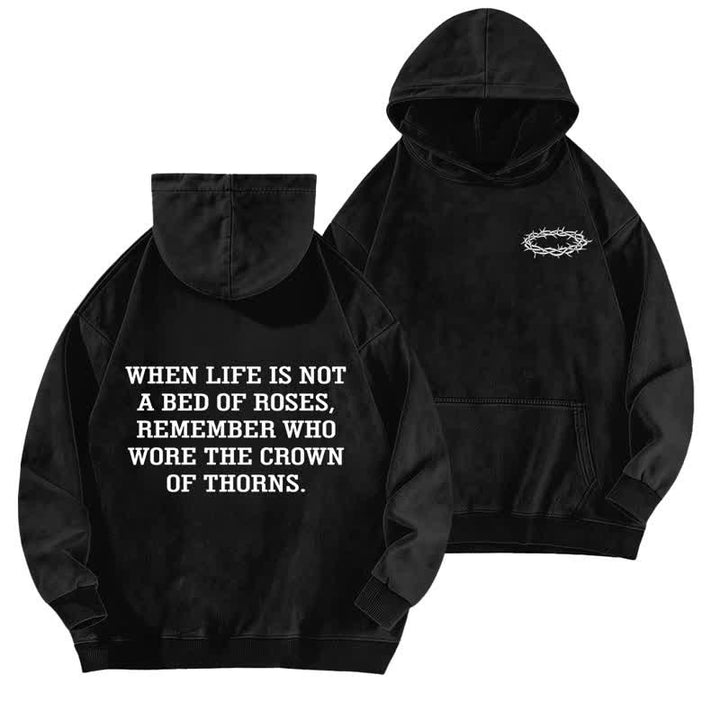 Christianartworkshop Child Of God Psalm 23 Washed Fleece Hoodie - Schwarz - 5XL - image 3