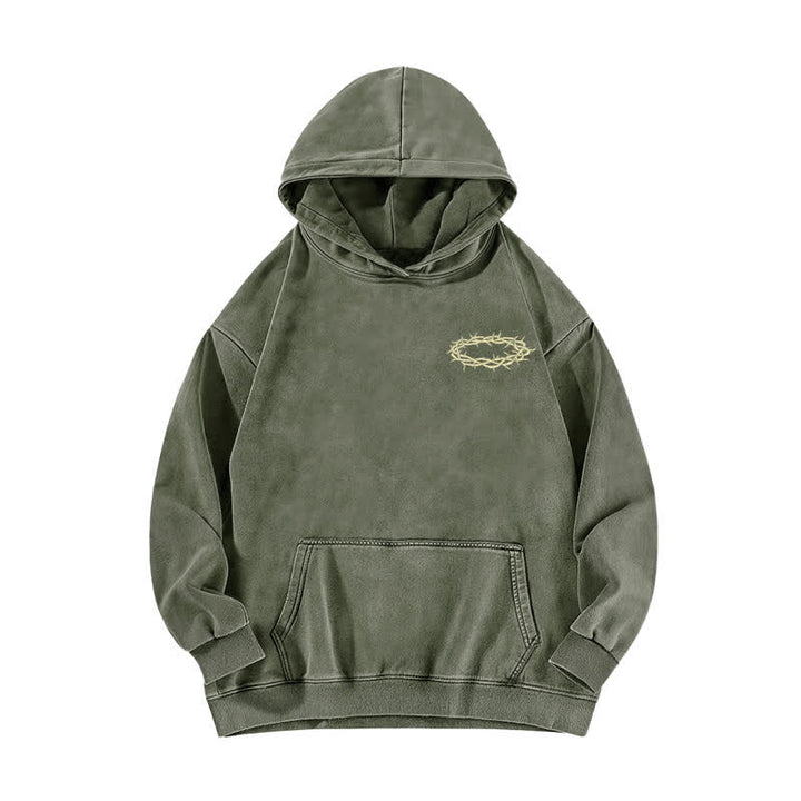 Christianartworkshop Child Of God Psalm 23 Washed Fleece Hoodie - image 2