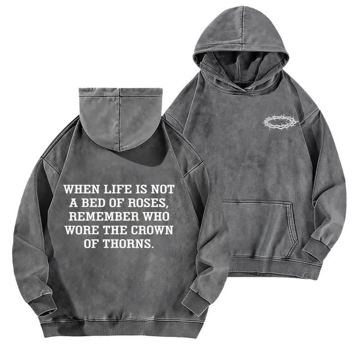 Christianartworkshop Child Of God Psalm 23 Washed Fleece Hoodie - Grau - 5XL - image 9