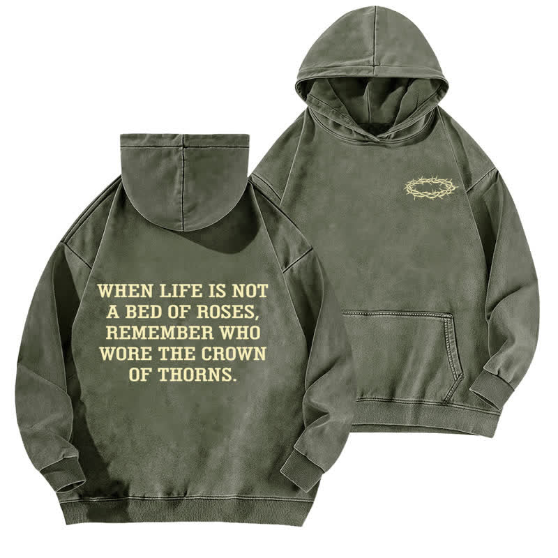 Christianartworkshop Child Of God Psalm 23 Washed Fleece Hoodie - Armeegrün - 5XL - image 0