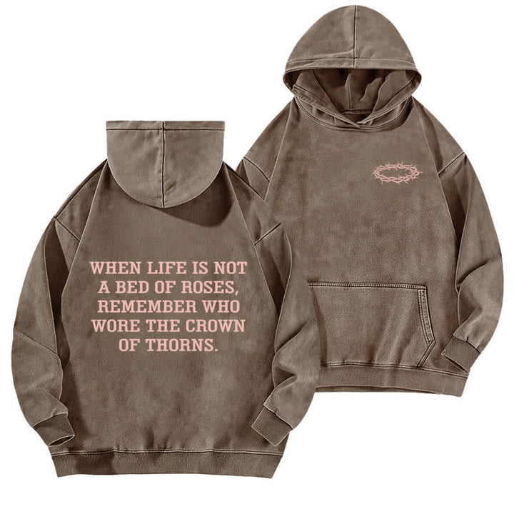Christianartworkshop Child Of God Psalm 23 Washed Fleece Hoodie - Kaffee - 5XL - image 12