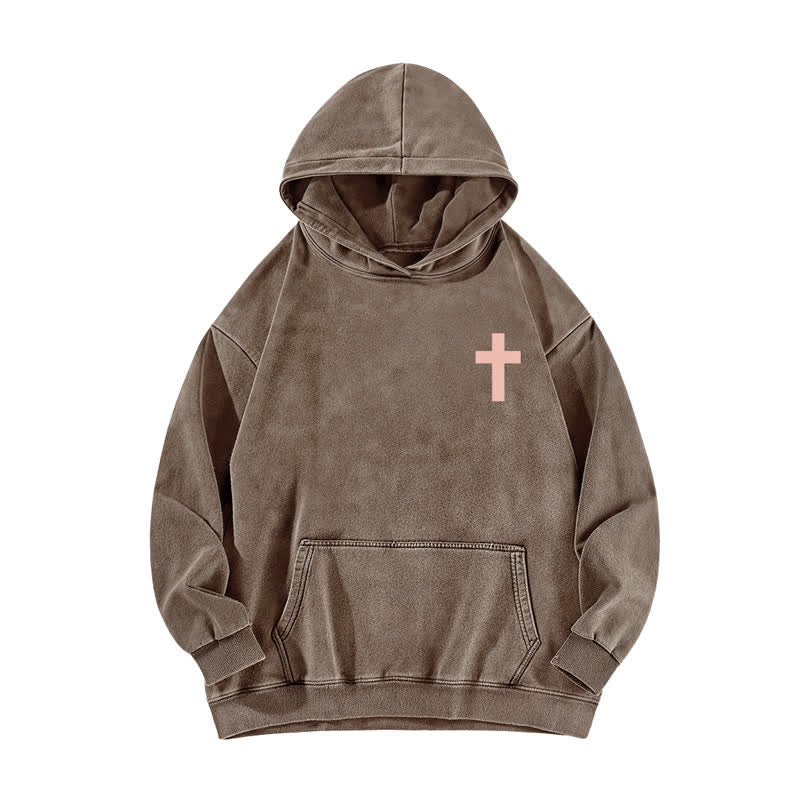 Christianartworkshop Der Herr ist auf meiner Seite – gewaschener Hoodie - image 11