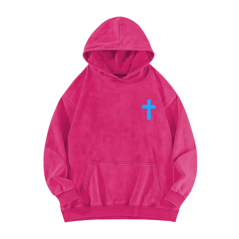 Christianartworkshop Der Herr ist auf meiner Seite – gewaschener Hoodie - image 17