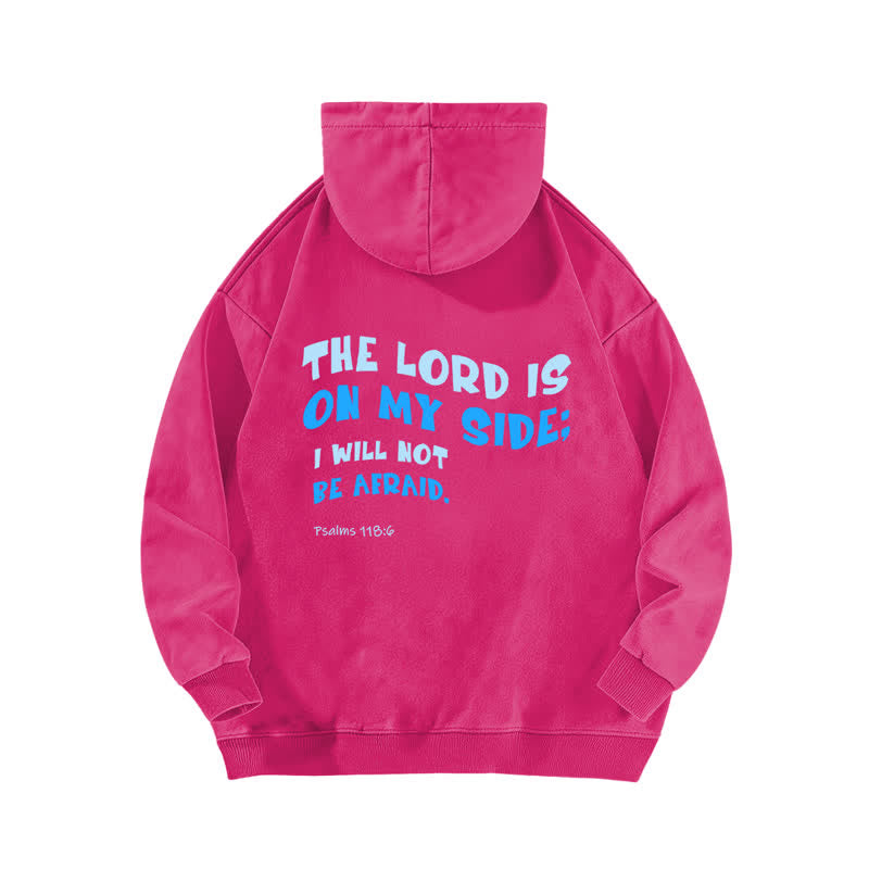 Christianartworkshop Der Herr ist auf meiner Seite – gewaschener Hoodie - image 16