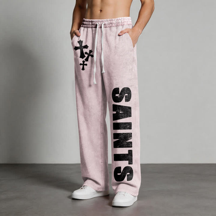 Christianartworkshop Saints Cross Stonewashed Street Washed Sweatpants - image 28