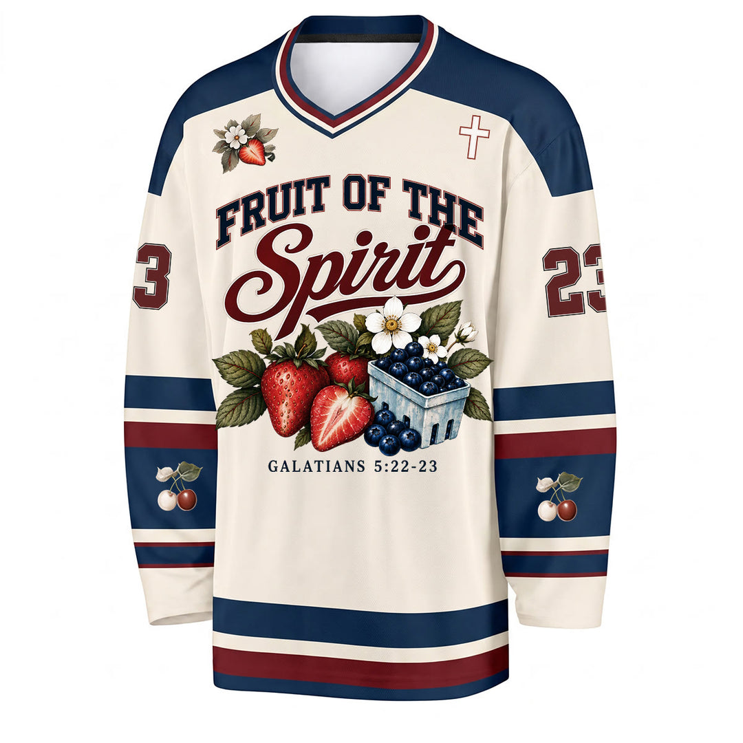 Christianartworkshop Frucht des Geistes Galater 5,22-23 Hockeytrikot - image 3